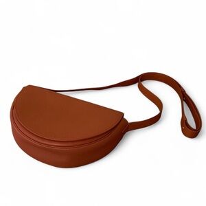 RARE -Camille Fournet Paris Crossbody Bag – Cognac Leather